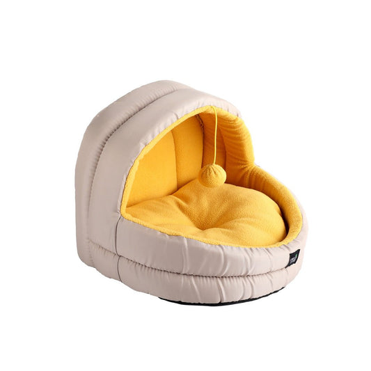 Minus One Hideaway Cat Cave Yellow - all for animals