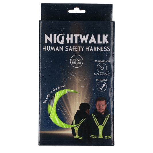 Nightwalk Human Safety Harness Geel - all for animals