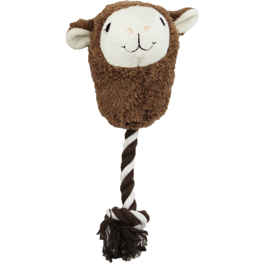 Pawise Alpaca Doll With Rope - transparante productafbeelding