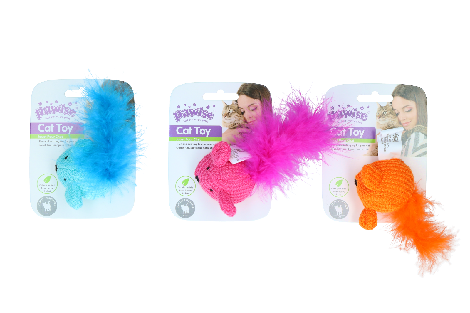 Pawise Cat Toy Wool Mouse - all for animals