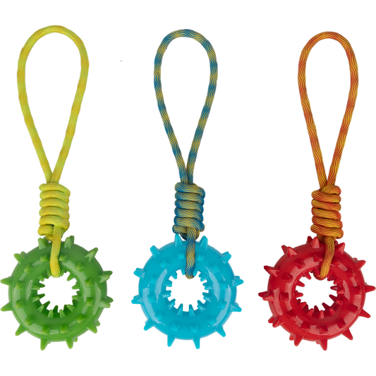 Pawise Play - N - Tug Ring With Handle - all for animals