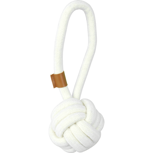 Pawise Premium cotton toy Ball with Handle - all for animals
