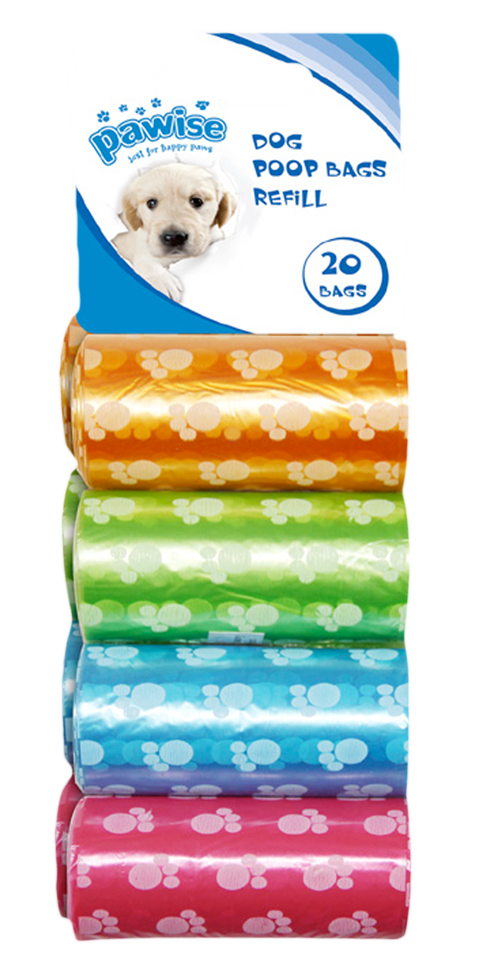 Pawise Refill Poop Bag 8 - pack - all for animals
