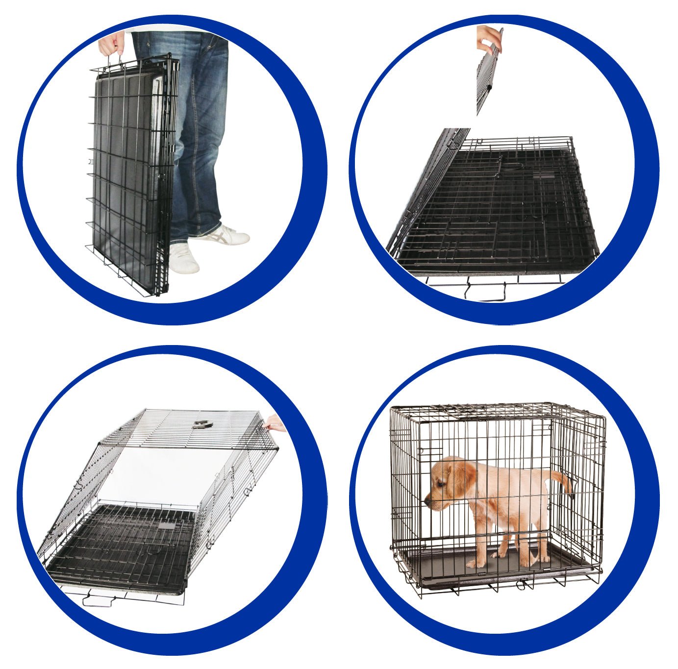 Pawise Wire Dog Crate - all for animals