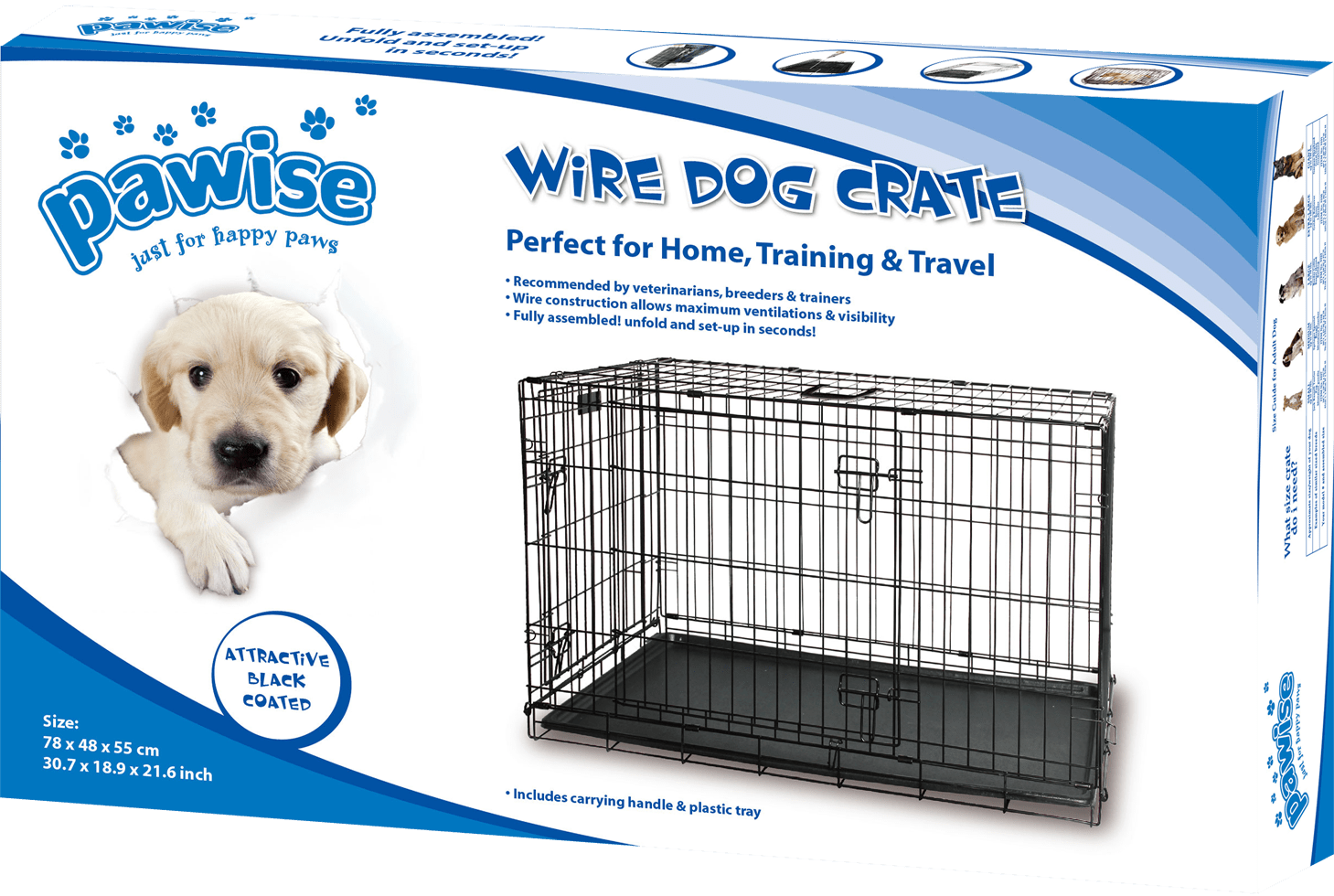 Pawise Wire Dog Crate - all for animals