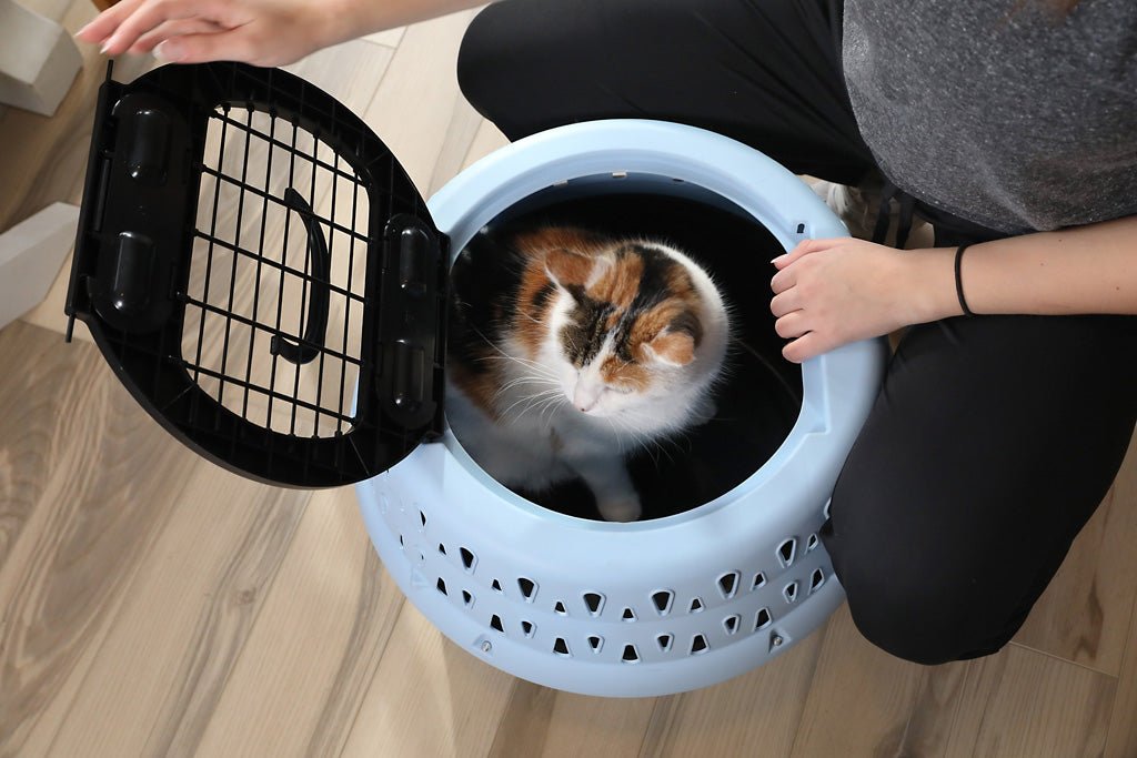 Petmate Get - A - Round Kennel For Cats Blue - all for animals