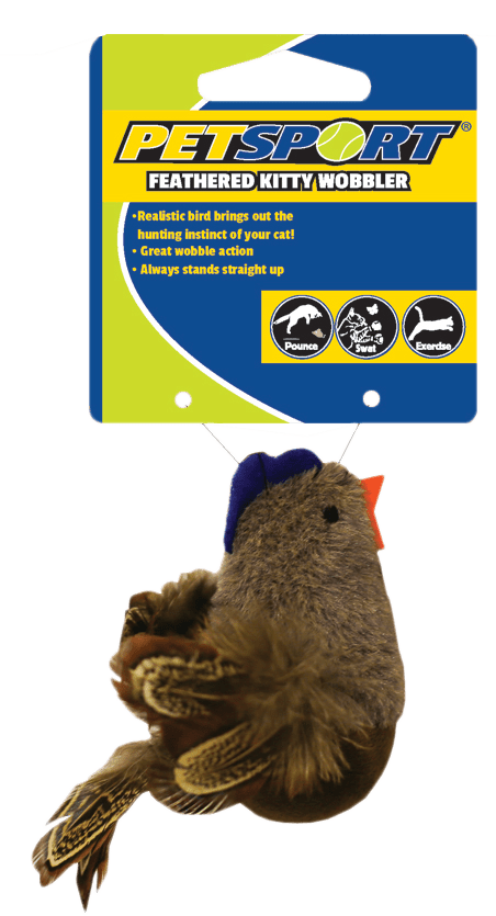 Petsport Feathered Kitty Wobbler - all for animals