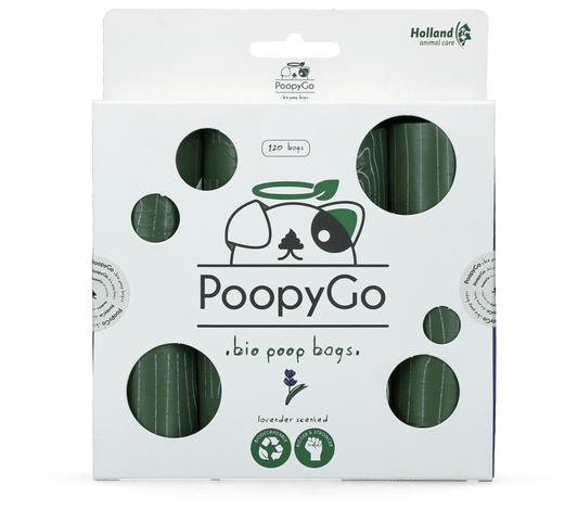 PoopyGo Eco friendly 120 st. (8x15 zakjes) Lavendelgeur - all for animals