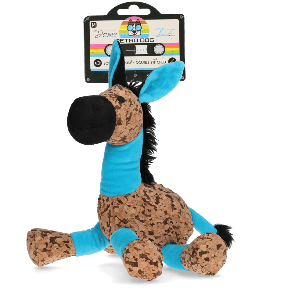 Retrodog Donkey Blauw M - all for animals