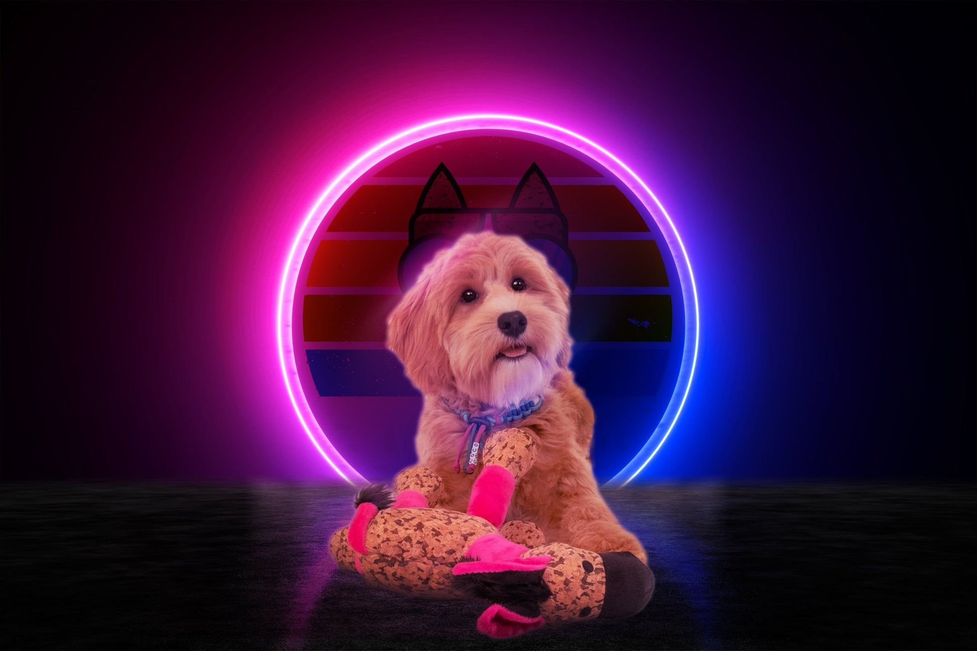 Retrodog Donkey Roze - all for animals