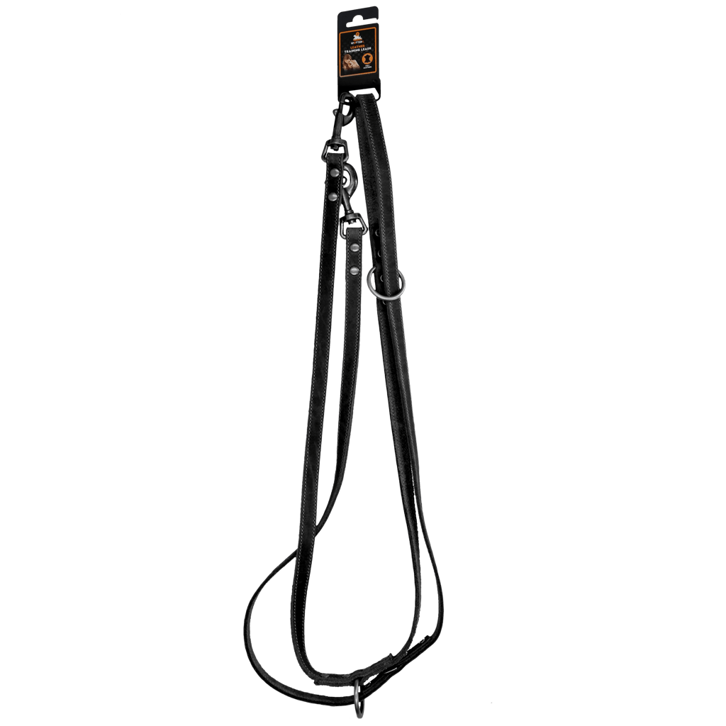 Spotted! Pro Leren Trainingslijn Zwart 2 x 250 cm - all for animals