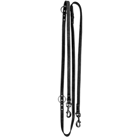 Spotted! Pro Leren Trainingslijn Zwart 2 x 250 cm - all for animals
