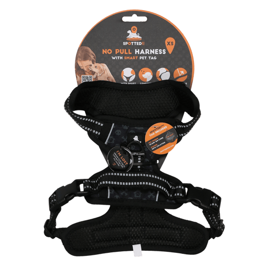 Spotted! Pro No Pull Harnas Donker Grijs - all for animals