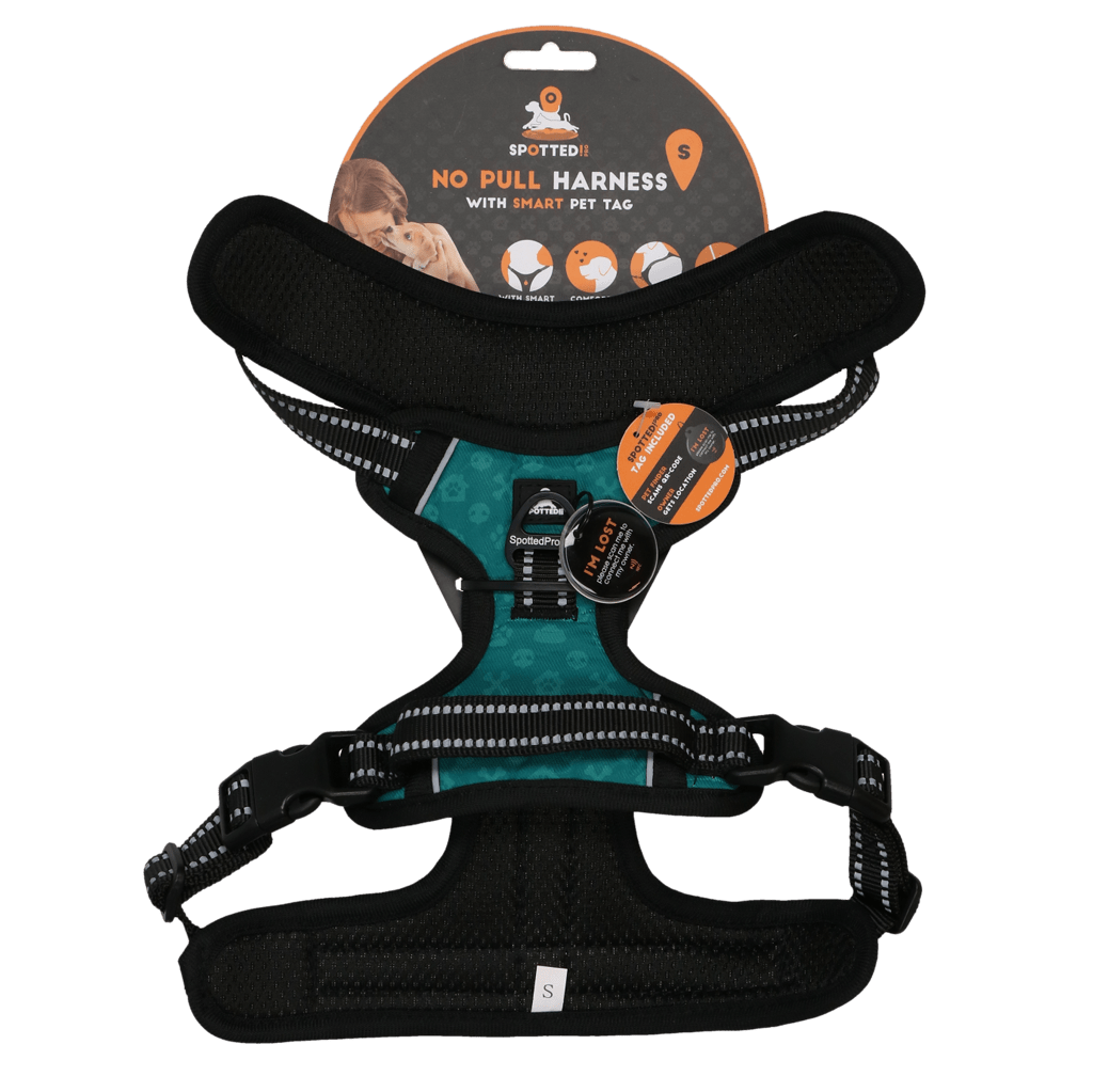 Spotted! Pro No Pull Harnas Groen - all for animals