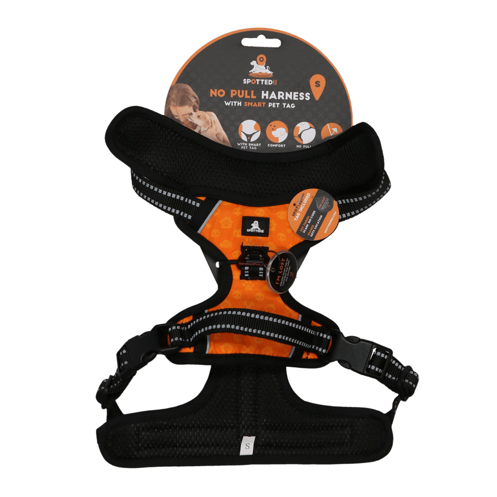 Spotted! Pro No Pull Harnas Oranje - all for animals