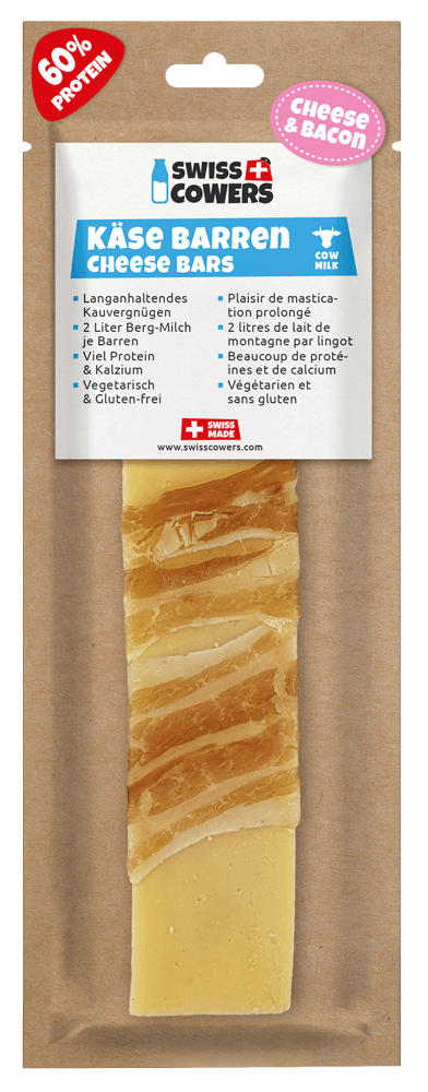 SwissCowers Cheese Bars Bacon - all for animals
