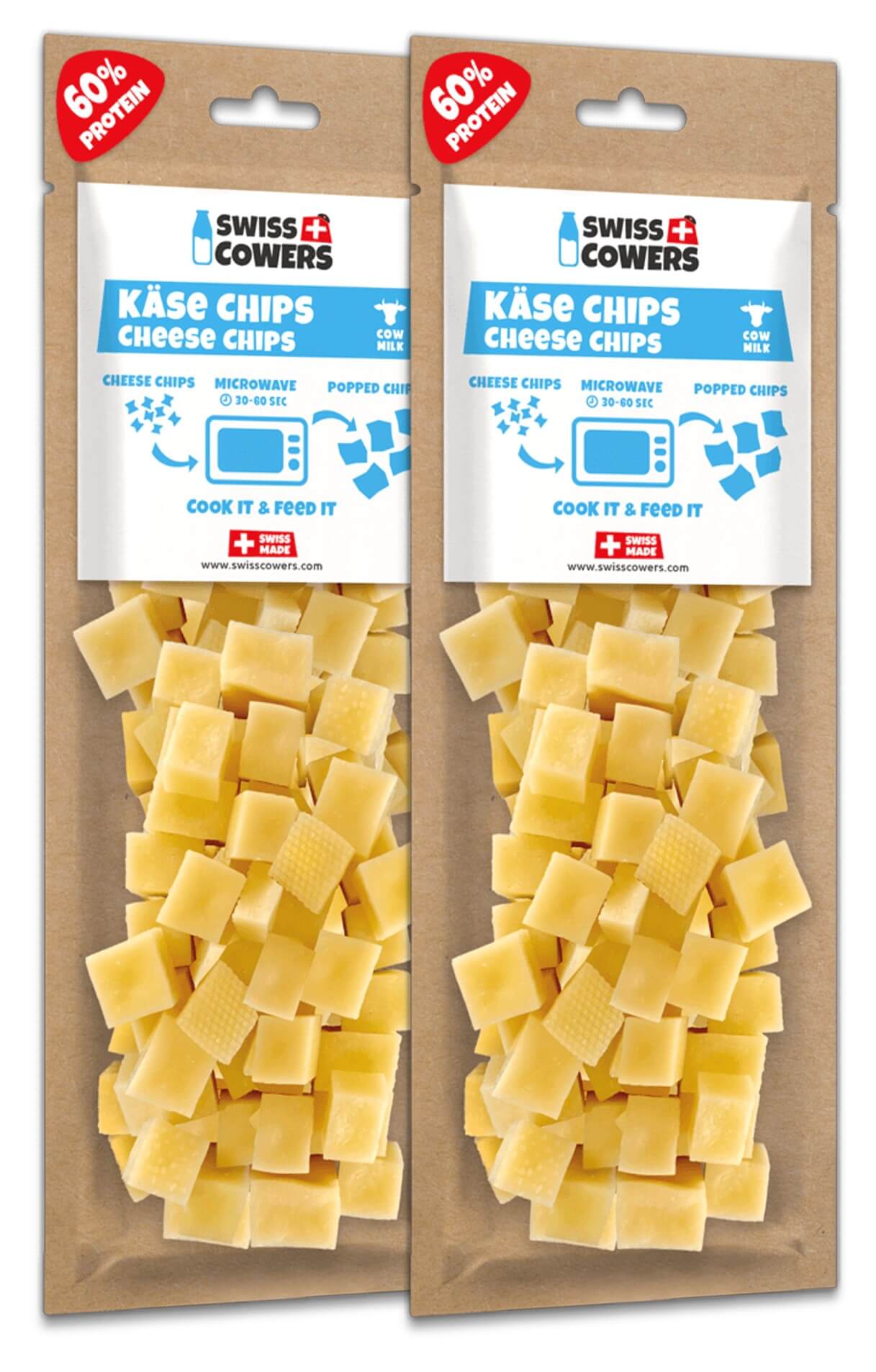 SwissCowers Cheese Chips - all for animals