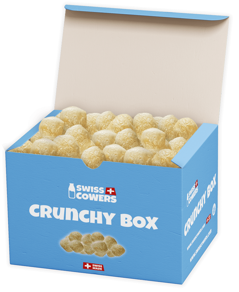 SwissCowers Cheese Crunchies Crunchy Box (118 beloningen) - all for animals