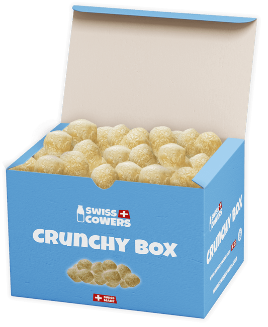 SwissCowers Cheese Crunchies Crunchy Box (118 beloningen) - all for animals