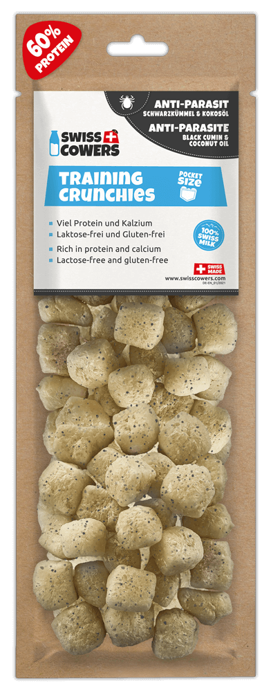 SwissCowers Cheese Crunchies Training Anti - Parasite (30 beloningen) - all for animals