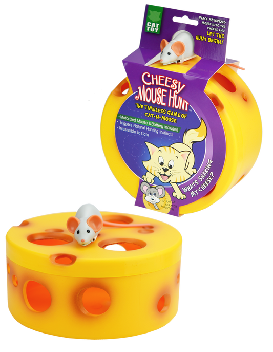 VisionSmart Cheesy Mouse Hunt Cat Toy - all for animals