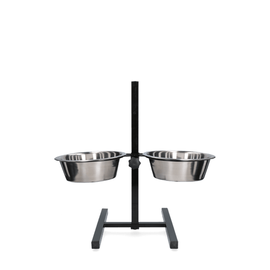 Voer en drinkbak RVS T - standaard Ø 21 cm (1,75 l) - all for animals