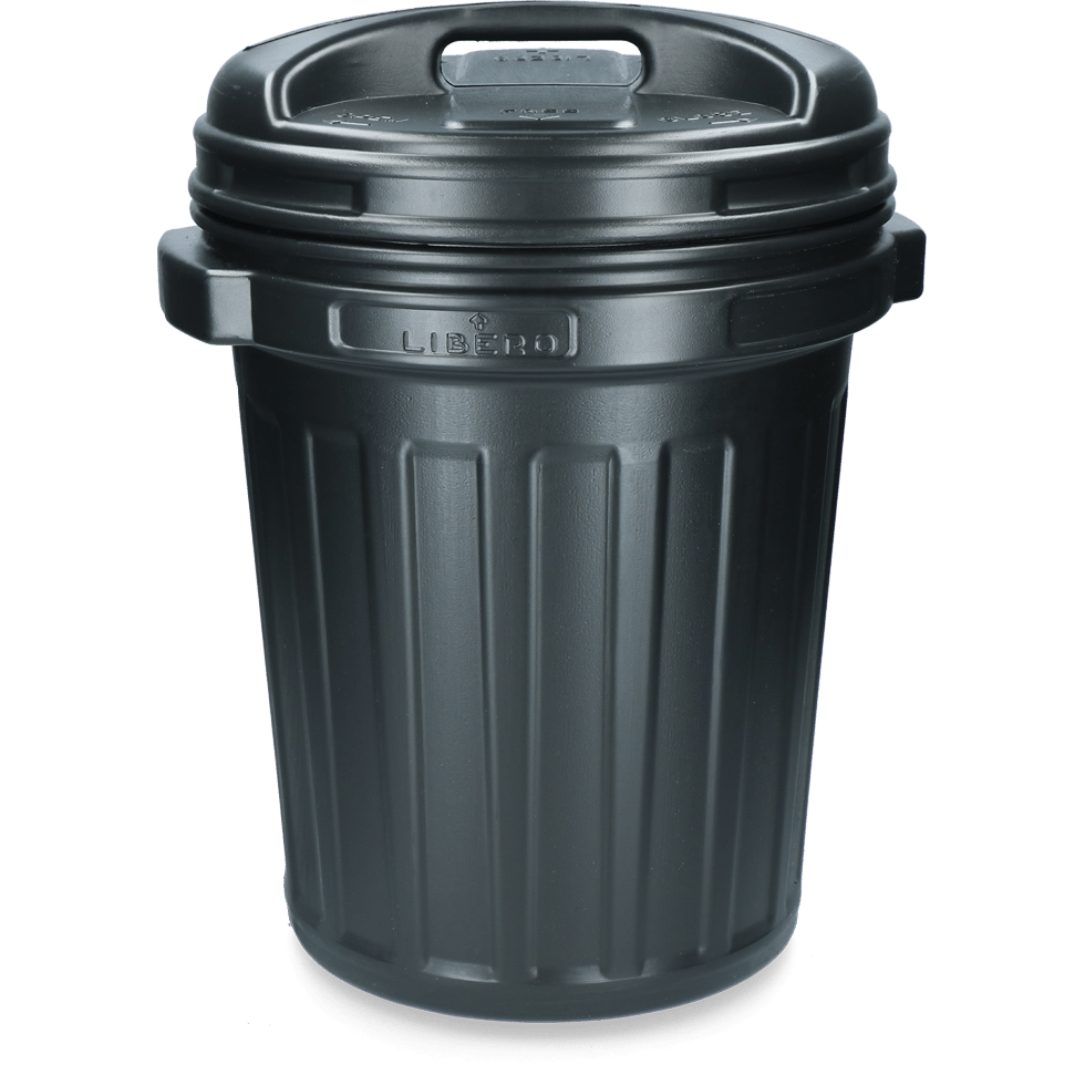 Voerton met draaisluiting 40 liter Black - all for animals