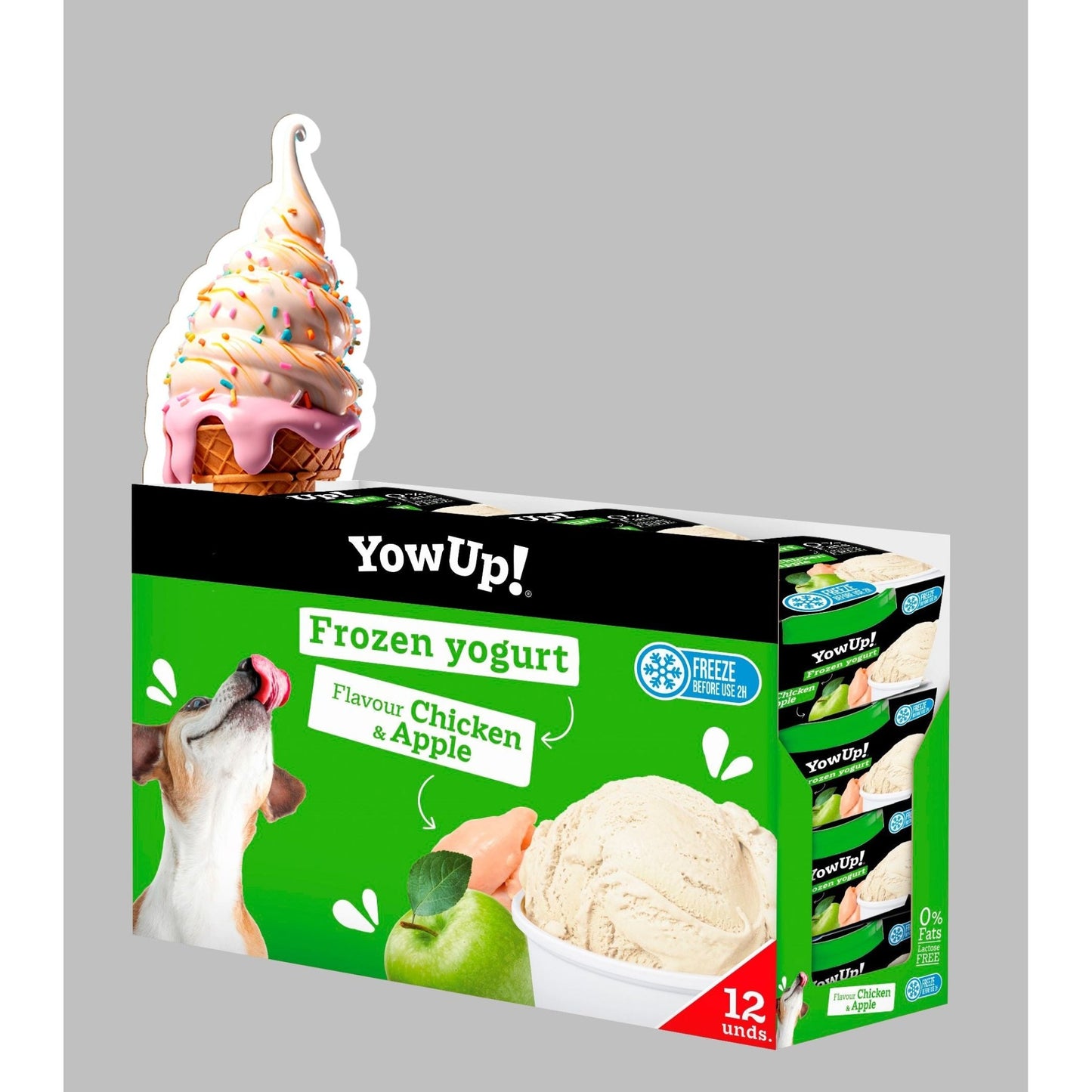 YowUp! Frozen Yoghurt Chicken & Apple - all for animals