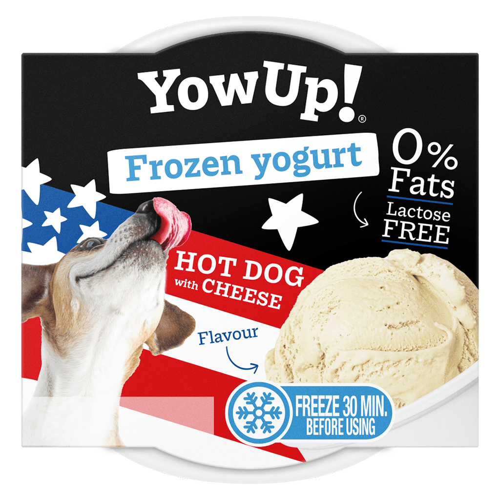 YowUp! Frozen Yoghurt Hot dog met Kaas - all for animals